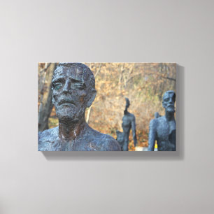 Prague memorial canvas print