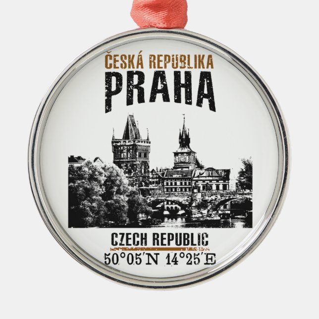 Prague Metal Tree Decoration (Front)