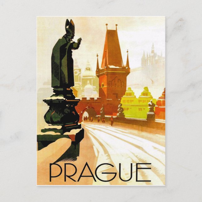 Prague, monument of the pope, Czech Republic Postcard (Front)