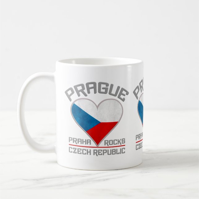 PRAGUE mugs - choose style & colour (Left)