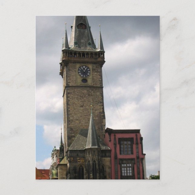 Prague Old City Hall Postcard (Front)