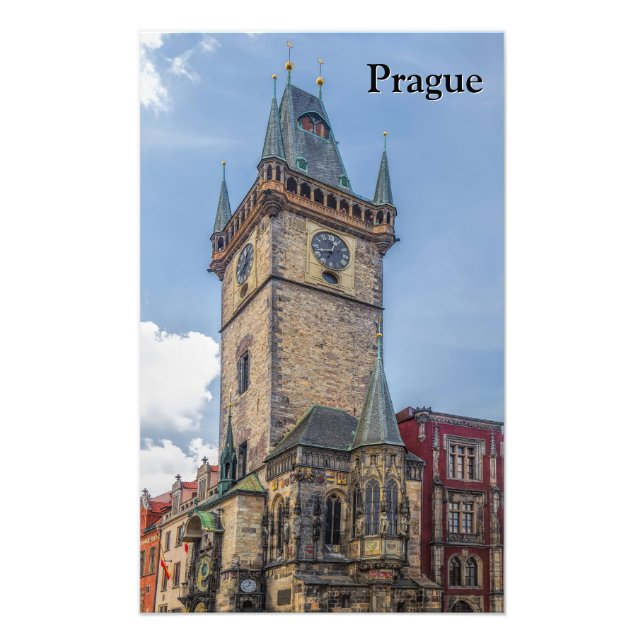 Prague Old Town Hall Czech Republic Photo Print (Front)