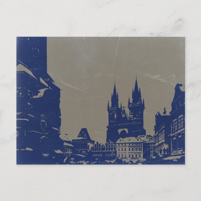 PRAGUE OLD TOWN SQUARE POSTCARD (Front)