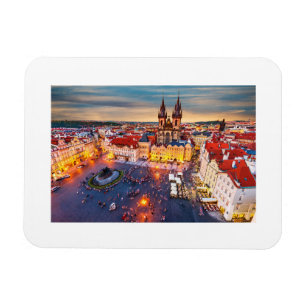 Prague on Christmas day Magnet