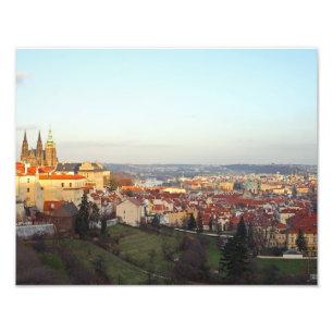 Prague panorama photo print