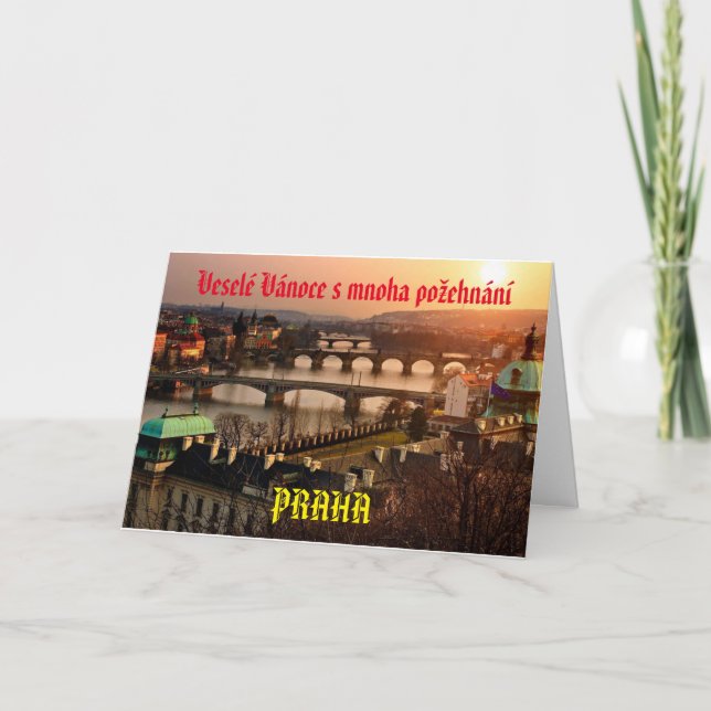 Prague (Praha) Christmas Card (Front)