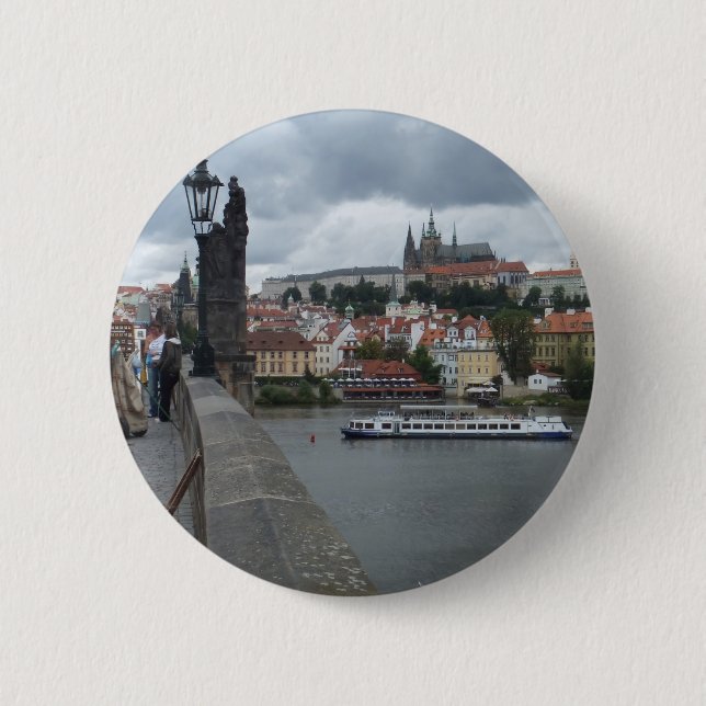 Prague / Praha custom button (Front)
