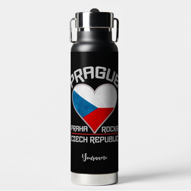 Prague / Praha custom name Water Bottle (Front)