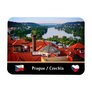 Prague Roofs & Vltava River views /Vyšehrad Magnet