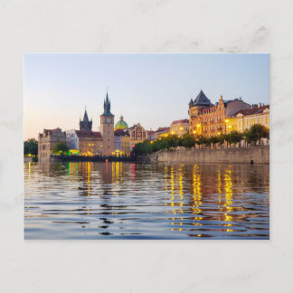 Prague Seen From the Vitava River Postcard