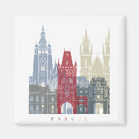 Prague skyline poster