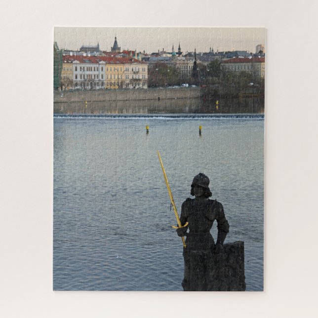 Prague statue 520-pc jigsaw puzzle (Vertical)