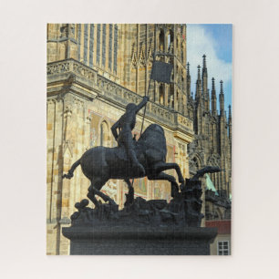 Prague statue 520-pc jigsaw puzzle
