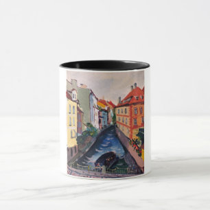 Prague, street, view from Charles Bridge Mug