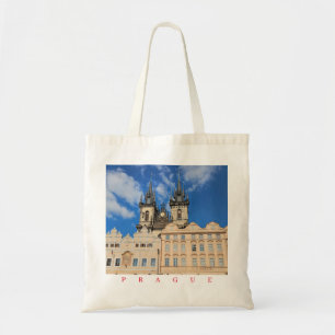 Prague Tyn Church view tote bag