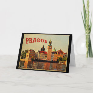Prague Vintage Travel Card