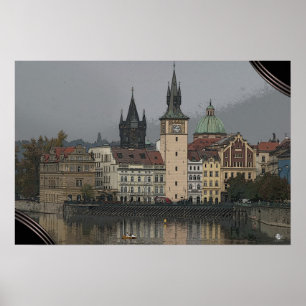 PRAGUE - Vltava River Poster