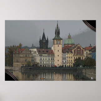 PRAGUE - Vltava River Poster