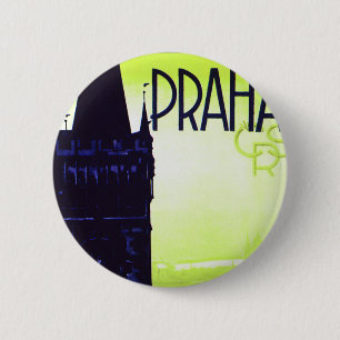 Praha 6 Cm Round Badge