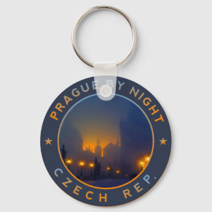 Praha by Night Key Ring