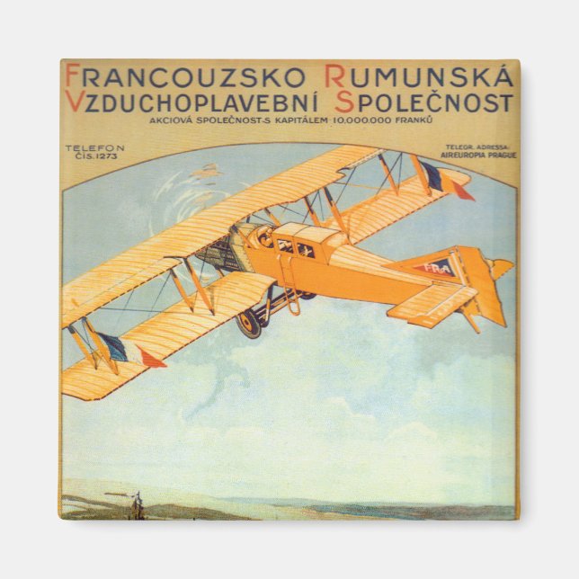 Praha ~ Franco Roumanie Magnet (Front)