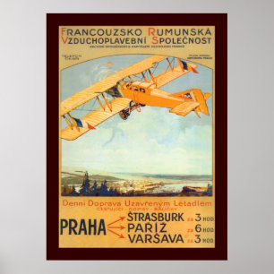 Praha ~ Franco Roumanie Poster