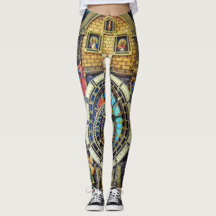 PRAHA PRAGUE ASTRONOMICAL CLOCK LEGGINGS