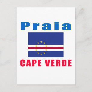 Praia Cape Verde capital designs Postcard