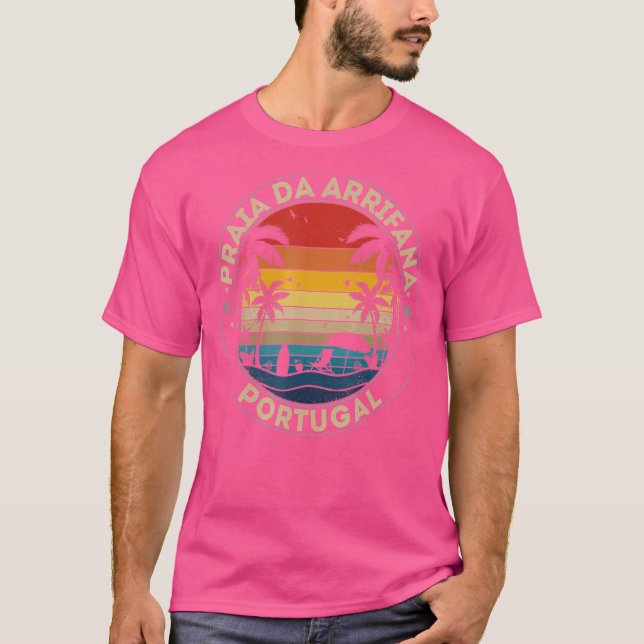 Praia Da Arrifana Souvenir  Portugal Reminder T-Shirt (Front)