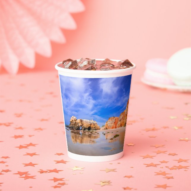 Praia da rocha Portugal Paper Cups (Insitu)