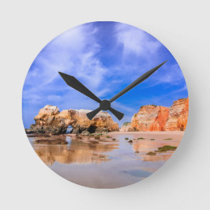 Praia da rocha Portugal Round Clock
