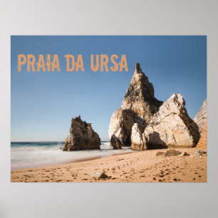 Praia da Ursa beach in Portugal gift Poster
