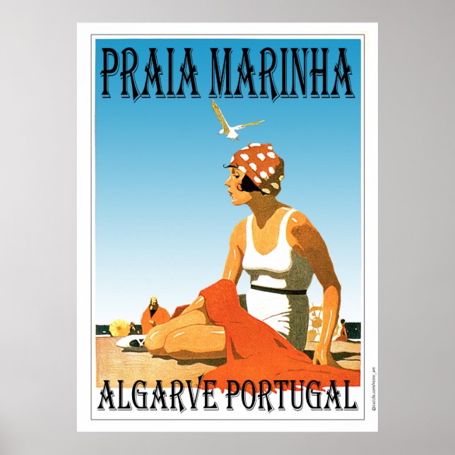 Praia Marinha Beach, Algarve Portugal Poster (Front)