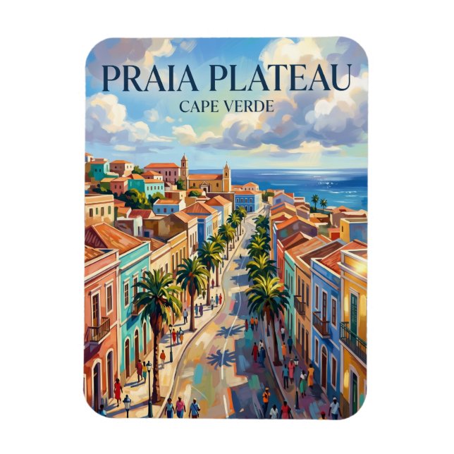 Praia Plateau Cape Verde Magnet (Vertical)