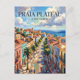 Praia Plateau Cape Verde Postcard