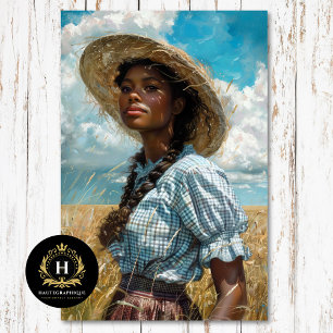 Prairie African CowGirl Country Western Rustic Tissue Paper