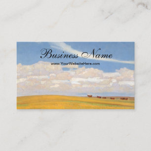 Prairie After Storm by Maynard Dixon, Vintage Art Business Card