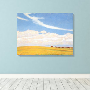 Prairie After Storm by Maynard Dixon, Vintage Art Canvas Print