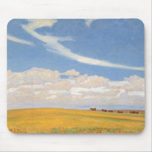 Prairie After Storm by Maynard Dixon, Vintage Art Mouse Mat