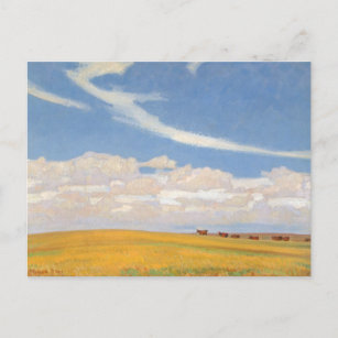 Prairie After Storm by Maynard Dixon, Vintage Art Postcard