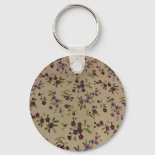 Prairie Calico Flowers Key Ring