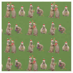 Prairie Christmas Fabric (Dark Green)