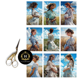 Prairie Cow Girl Country Western Rustic Decoupage Tissue Paper