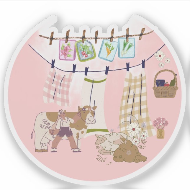 Prairie Cow Laundry Daisy  (Front)