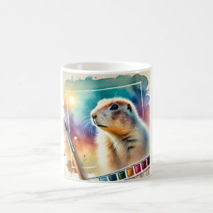 Prairie Dog 130624AREF123 - Watercolor Coffee Mug