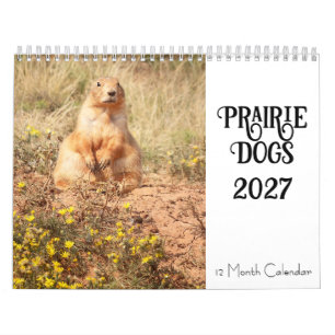 Prairie Dog 2027 12 Month Calendar