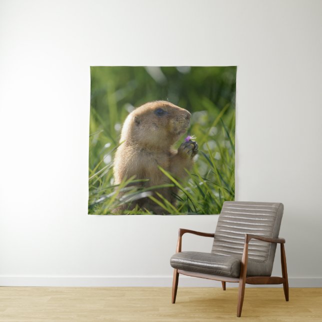 Prairie Dog and the Purple Bloom Tapestry (In Situ)