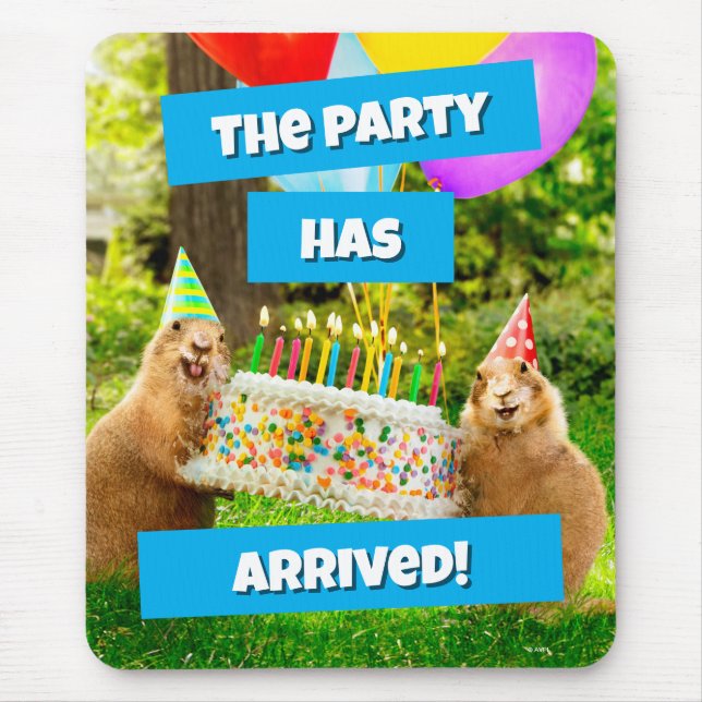 Prairie Dog Birthday Party Mouse Mat (Front)