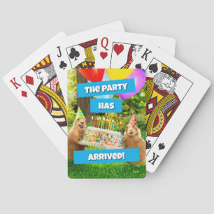 Prairie Dog Birthday Party Playing Cards