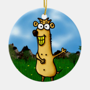 Prairie Dog Ceramic Tree Decoration